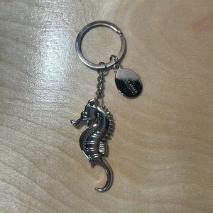 Bottle Opener Metal 3D Seahorse Pendant Keychain  Myrtle Beach SC - Silver Tone